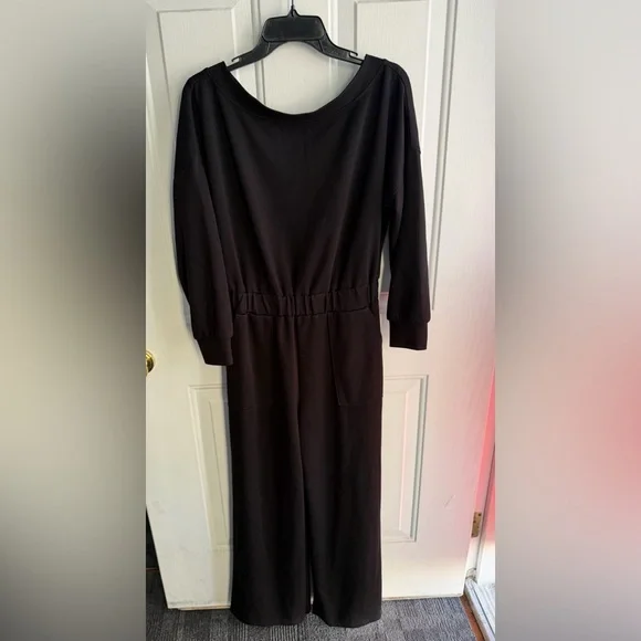 CHICME Size M – Black Open-Back Jumpsuit Women’s, Soft Stretch Minimalist Style - Picture 9 of 16